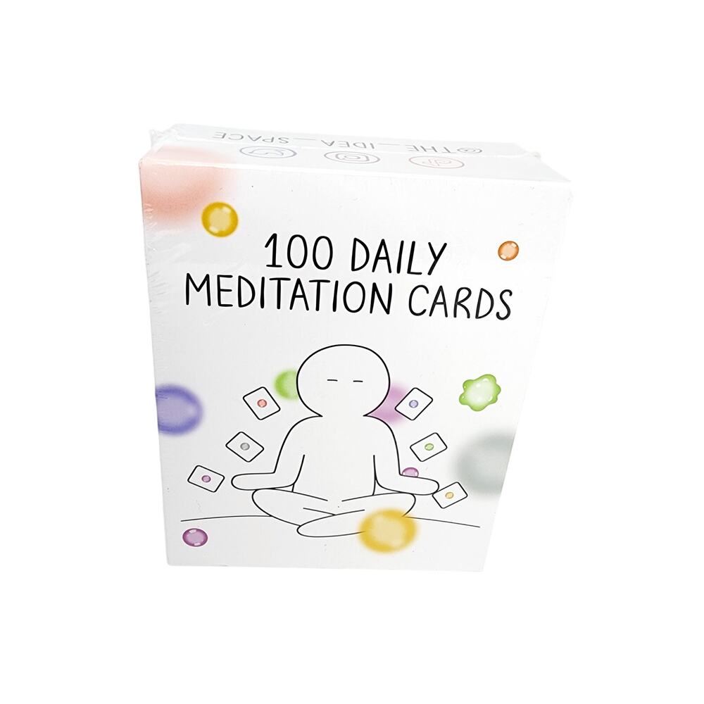 100 Daily Meditation Cards- stress - anxiety- self care- relaxation- calmness